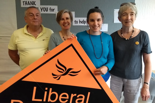 The Erewash Team (some of them!) helping Laura Gordon in Sheffield Hallam